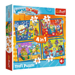 Trefl 4-in-1  Super Action Super Things Puzzle - 35-70 Pcs | 34390/1