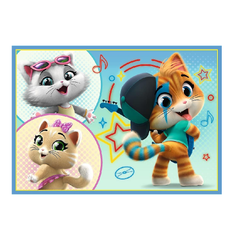 Trefl 4-in-1  44 Cats Figures Puzzle - 35-70 Pcs | 34612