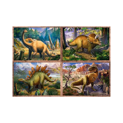 Trefl 4-in-1 Interesting Dinosaurs Puzzle - 35-70 Pcs | 34383