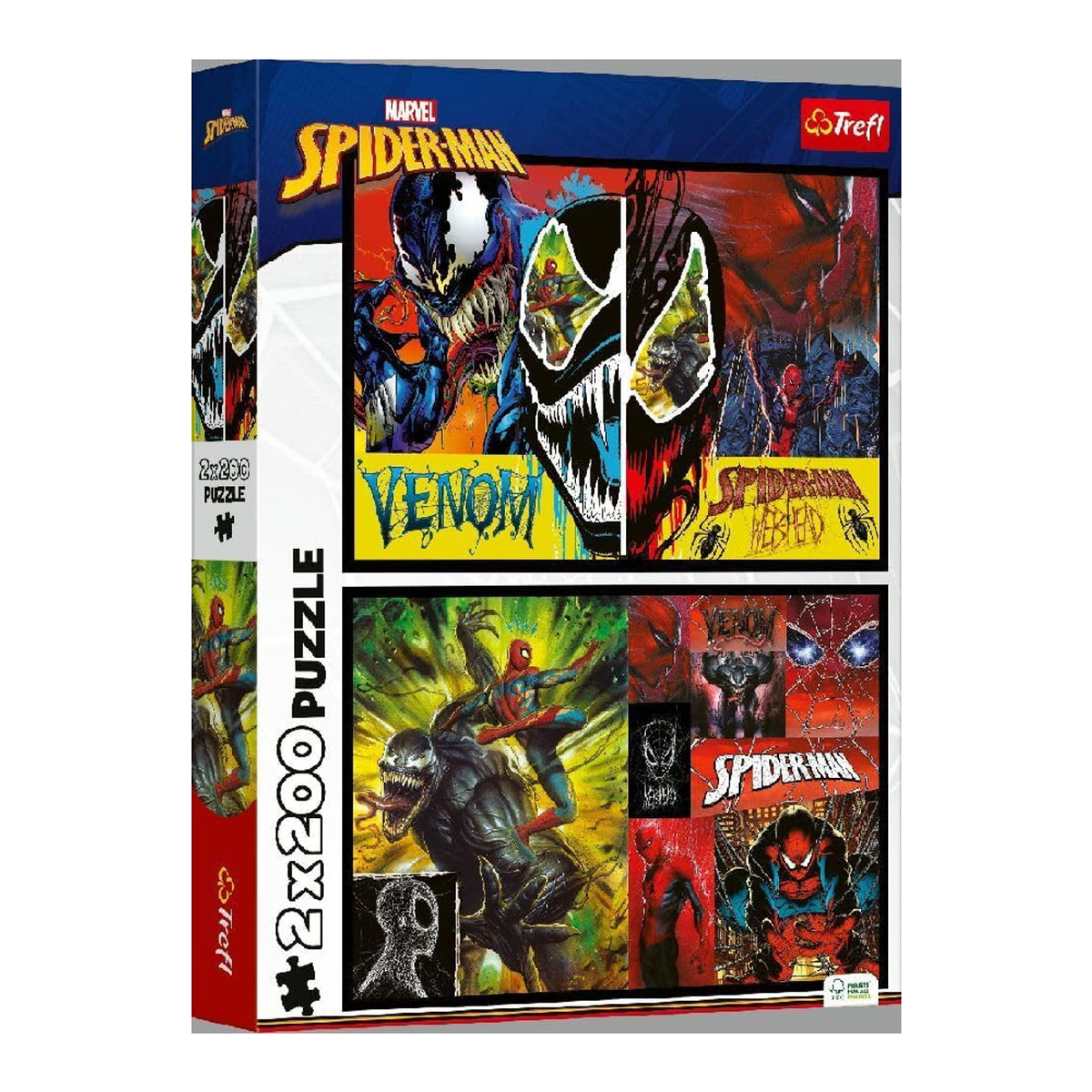 Trefl 2-in-1 Marvel Spiderman VS Venom Puzzle - 200 Pcs | 13314