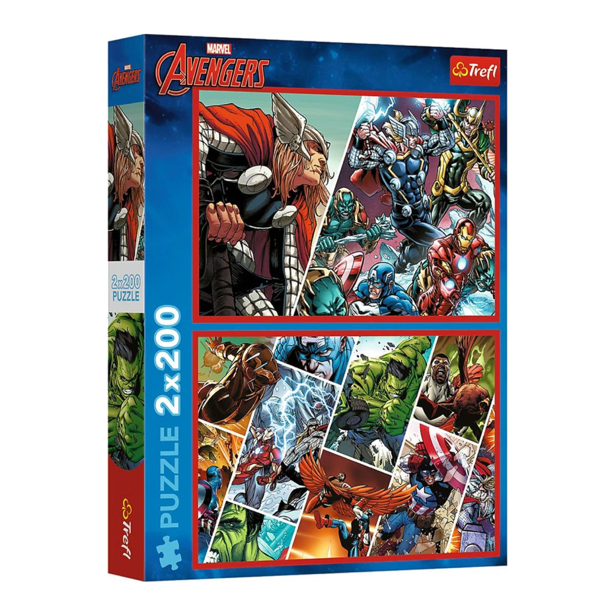Trefl 2-in-1 Marvel The Avengers: Defender of the World Puzzle - 200 Pcs | 13318