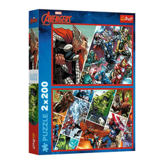 Trefl 2-in-1 Marvel The Avengers: Defender of the World Puzzle - 200 Pcs | 13318