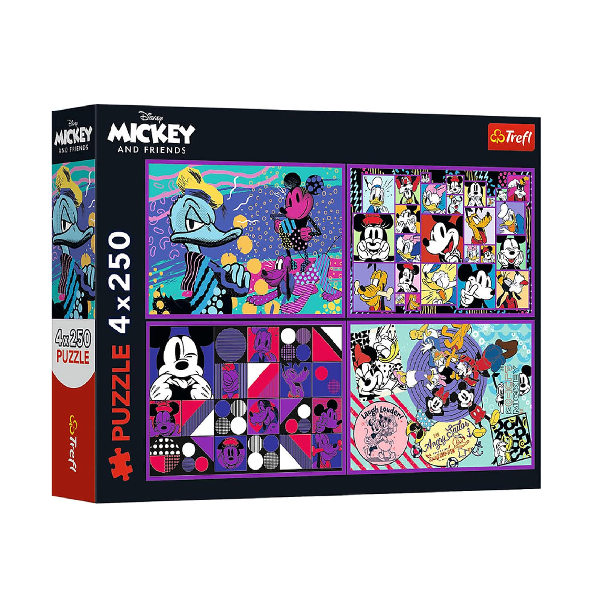 Trefl 4-in-1 Disney, Mickey Mouse Adventure Series Puzzle - 250 Pcs | 13308