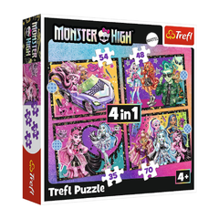 بازل تريفل يوم مثير Monster High 4 في 1 - 35-70 قطعة | 34655