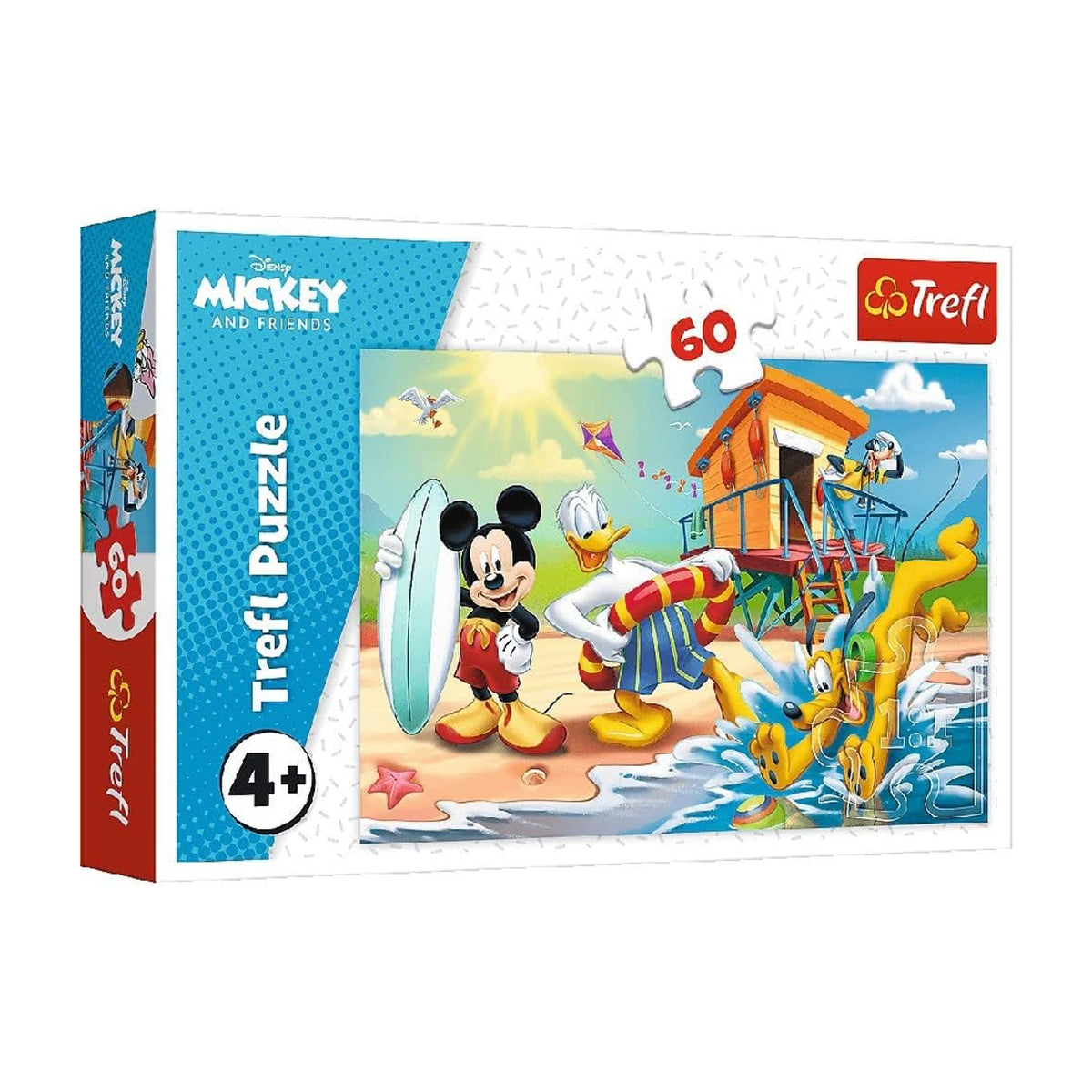 Trefl Mickey Mouse and Friends on Beach Puzzles - 60 Pcs | 17359