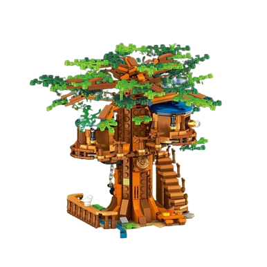 MJI, Creative LEGO-style construction sets, Jungle Tree House Block Book Building Set - 969 Pcs | MJI-13013