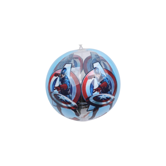 Inflatable Captain America Beach Ball - Superhero Pool Toy for Kids | 583-46
