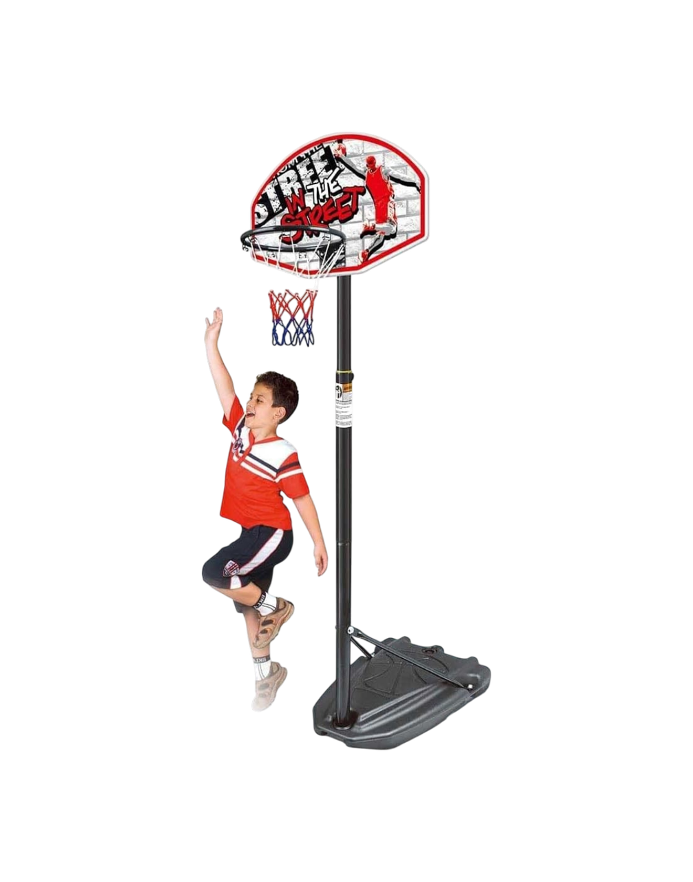 Kids Adjustable Basketball Hoop Stand Set with Ball - 180–230cm | 20881R
