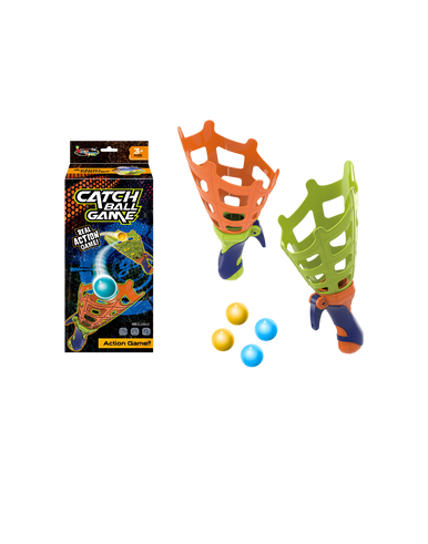 Kids Catch Ball Game Set with Launchers & 4 Balls | GJ3513