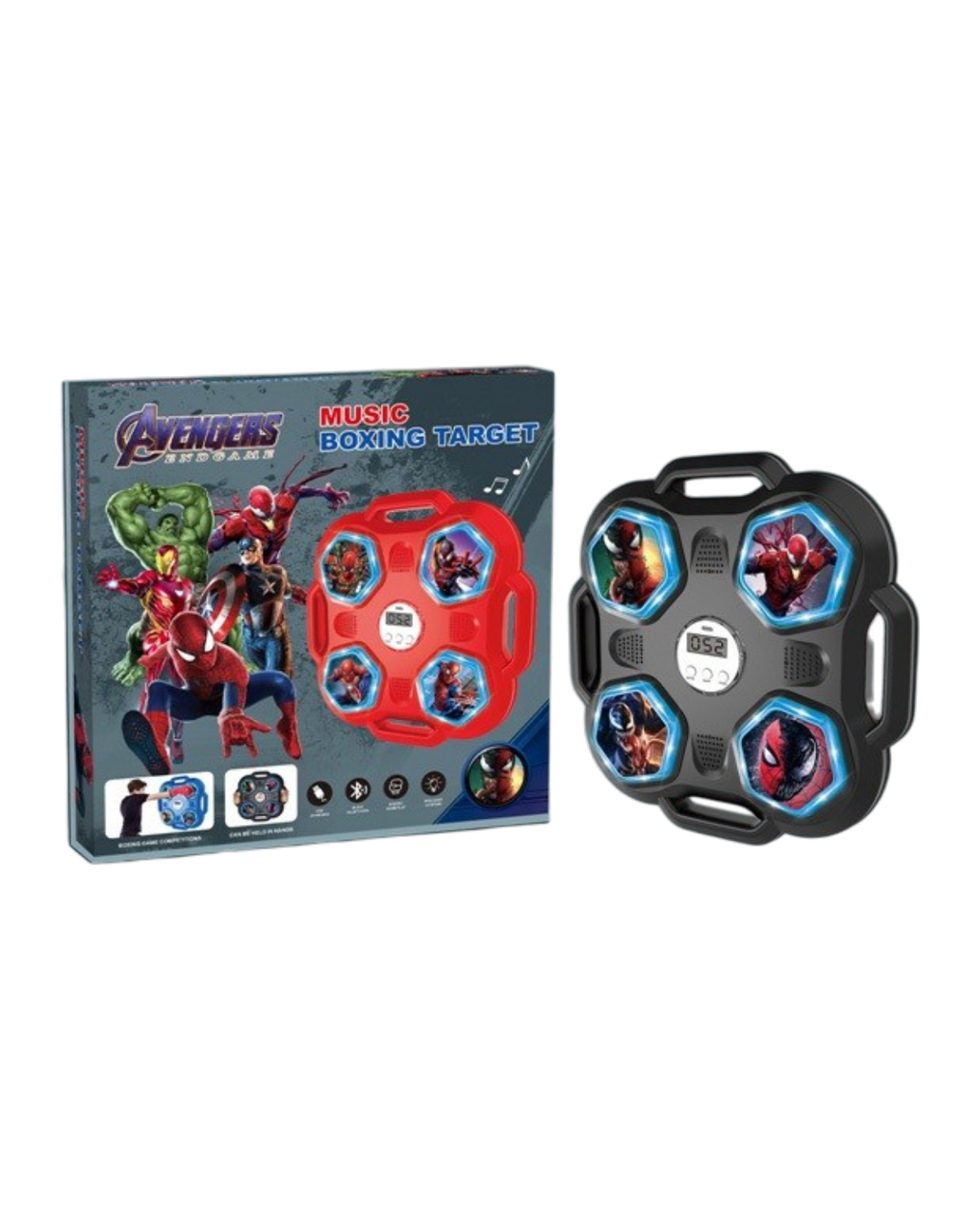 Marvel Avengers Endgame Music Boxing Target Set with Gloves - Black | 6505-2D