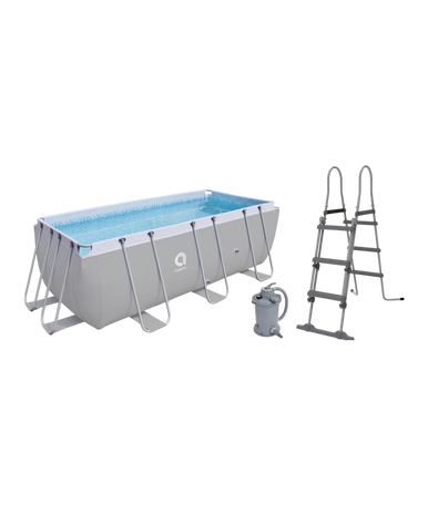 Jilong Avenli Steel Frame Rectangular Pool Set with Filter Pump & Ladder - 400×207×122cm | 17727EU
