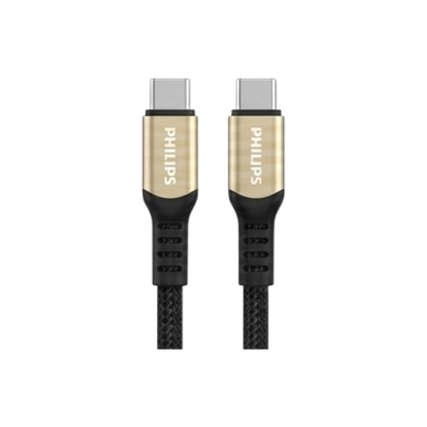 Philips USB-C to USB-C Cable 60W 1m - Black | DLC5001CB/70