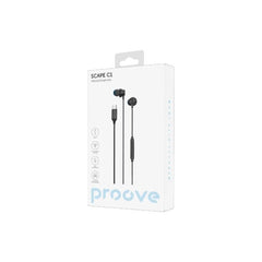 Proove Scape C1 Type-C Earphones - Black | WESC10000201