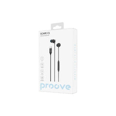 Proove Scape C1 Type-C Earphones - Black | WESC10000201