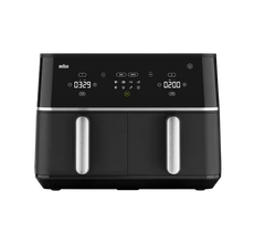 Braun TwinCook 5 Dual Basket Air Fryer - Black | TD30IBK
