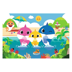 Trefl Nickelodeon: Colorful Baby Shark Puzzles - 60 Pcs | 17370