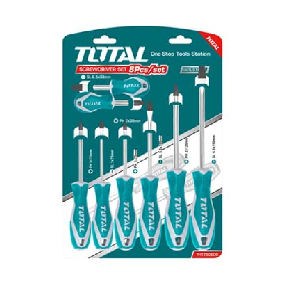 Total 8 Pcs Screwdriver Set