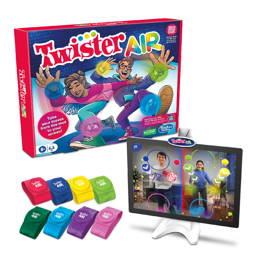 Hasbro Twister Air Game AR App Play Game with Wrist and Ankle Bands | F8158E