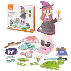 Viga Wooden Magnetic Dress Up Girl Set | 44635
