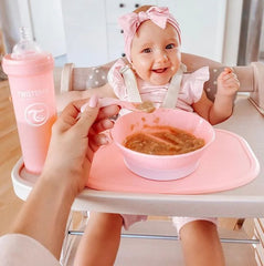 Twistshake Click Mat + Plate 6+m Pastel Pink | 78129