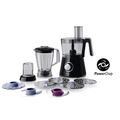 Philips 3-in-1 Food Processor Black 750 W | HR7762