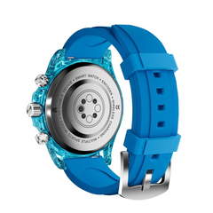 Porodo Raytona Smart Watch Blue Dial + Silicon Strap | PD-RAYTONA-BU