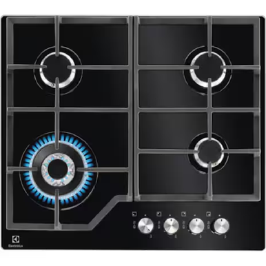 Electrolux built-in gas on glass hob with 4 burners | KGG6436K