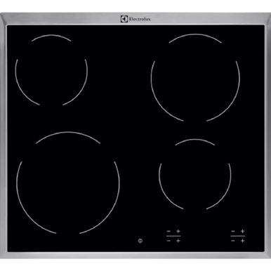 Electrolux built-in ceramic hob with 4 burners | EHF6240XOK