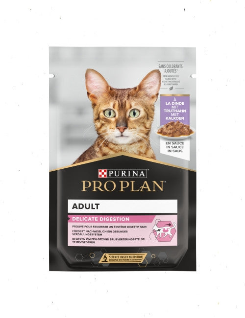 Pro Plan Adult Delicate Digestion Turkey Wet Cat Food - 85g | 205077