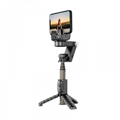 WIWU Wi-SE006 Auto-traking Gimble Tripod Selfie Stick-Black | WI-SE006-BLK