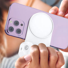 WIWU Wi-W016 — 3-in-1 Wireless Charger, Power Bank & Selfie Stick | Pink