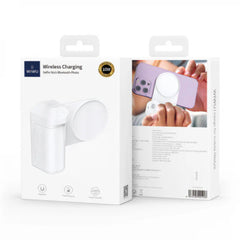 WIWU Wireless Charger& Power Bank& Selfie Stick Wi-W016 White | WI-W016-WT