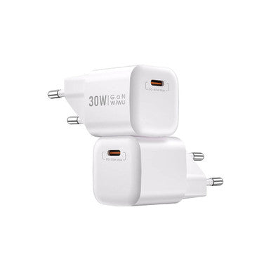 WIWU Wi-U006 30W PD fast Charger/ EU Plug White | WI-U006-WT