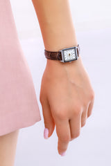 Casio Women 3H Watch - Silver / White / Brown | LTP-V007L-7E2UDF