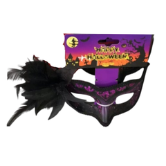 Halloween Eye Mask - Black/Purple | AL2641