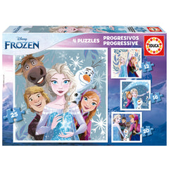 Educa Disney Frozen Progressive 4 Puzzles | 19735