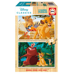Educa Educa Disney Classics - The Lion King 2 Super Puzzles 25 pcs | 19960
