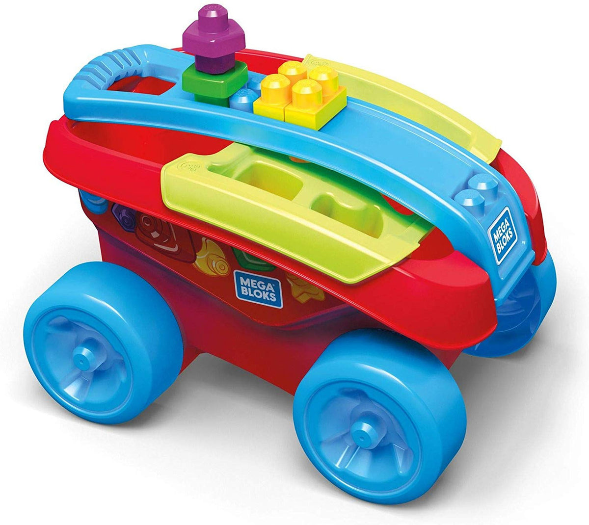 MEGA BLOKS Shape Sorting Wagon Building Set | FVJ47