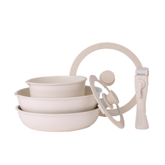 Zilan Cookware Set - 8 Pcs, Beige | ZLN0965