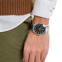 Casio Edifice Men Analog Watch - Silver Green | EFV-140D-3AVUDF
